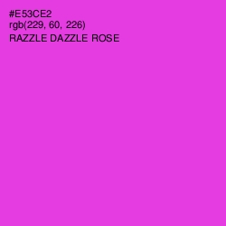 #E53CE2 - Razzle Dazzle Rose Color Image